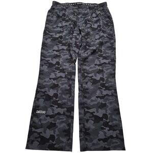 Tattoo Golf Performance Camo Pants Mens 32x30 Black Grey Skull Golfing Trousers